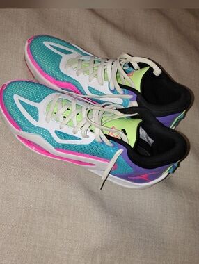 Jordan Women’s Athletic Sneakers in Teal, Pink & Lime